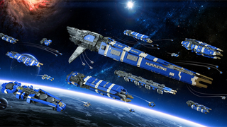 That's One Massive LEGO Space Fleet